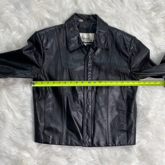 Vintage Wilsons Leather Black Moto Jacket - Picture 5 of 11